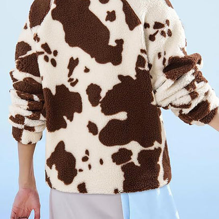 Pocketed Half Snap Sherpa Jacket
