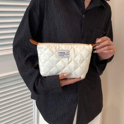 Solid Quilted Clutch with Zipper