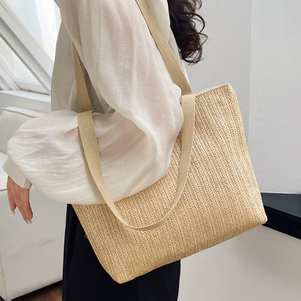 Straw Woven Tote Bag