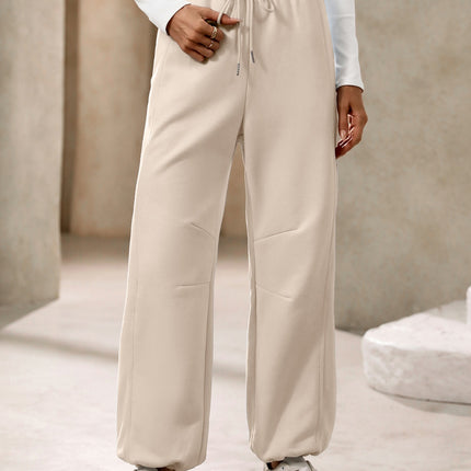 Drawstring Joggers with Pockets