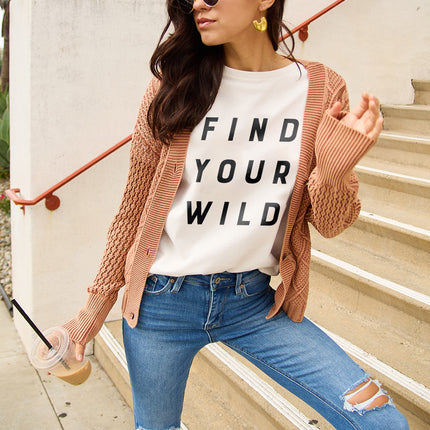 Simply Love Full Size FIND YOUR WILD Short Sleeve T-Shirt