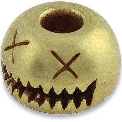 Smiley Bead Brass