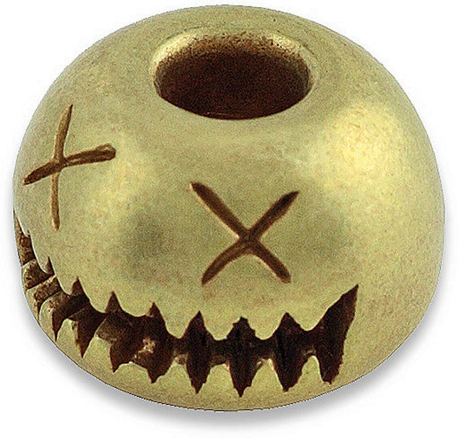 Smiley Bead Brass