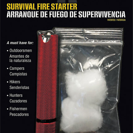 Survival Fire Starter Red