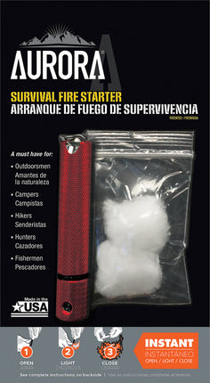 Survival Fire Starter Red