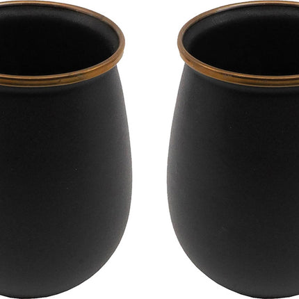 Enamel Tumbler Set Charcoal