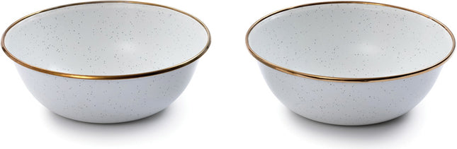 Enamel Bowl Set Eggshell