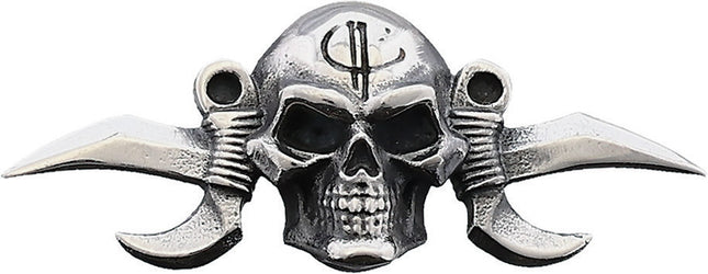 Small Reaper Menuki Silver
