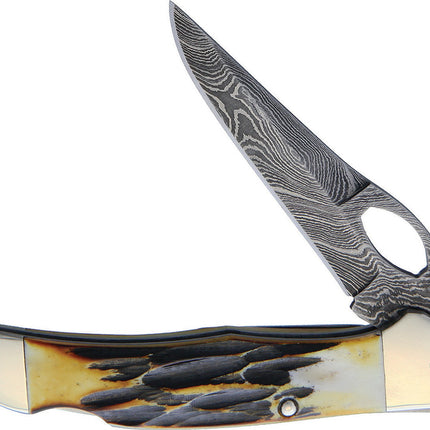 Lockback India Stag Bone