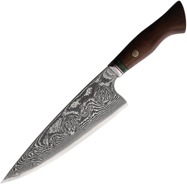 Chefs Knife Rose Damascus