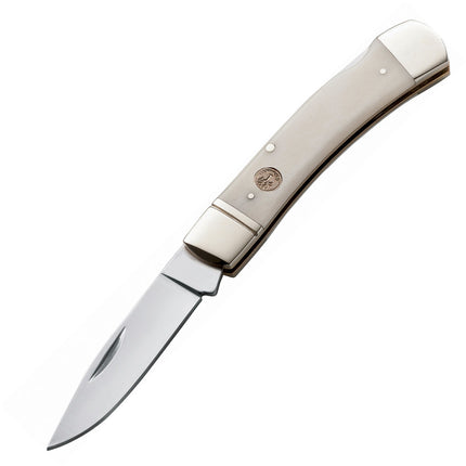 Lockback White Smooth Bone