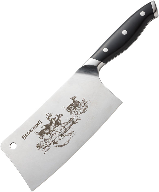 Large Engraved Cleaver