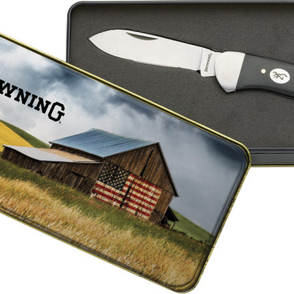 Lockback with Vintage Tin