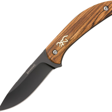 Fixed Blade Zebra Wood