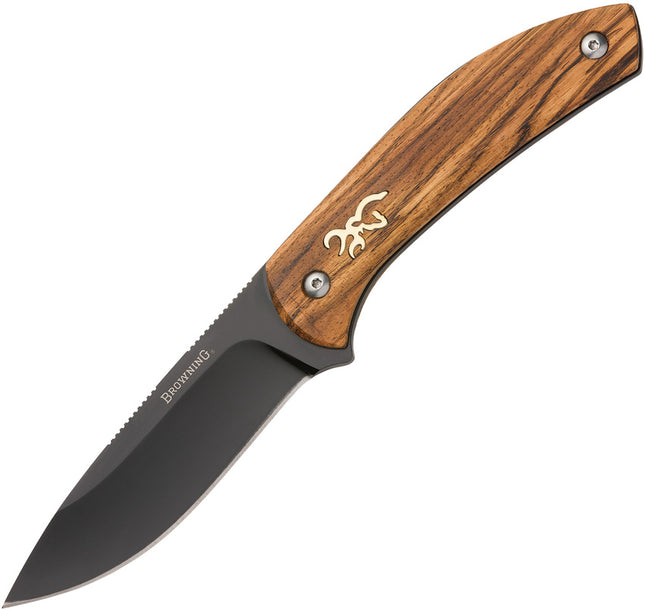 Fixed Blade Zebra Wood