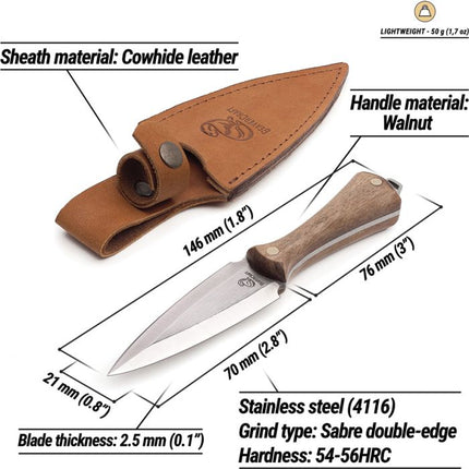 Dagger Neck Knife