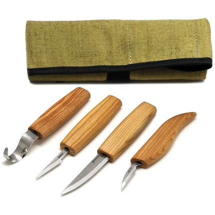 4 Knife Set with Tool Roll