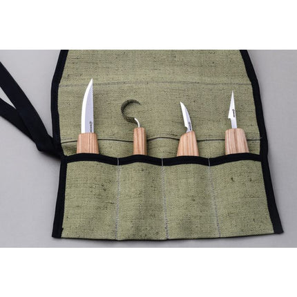 4 Knife Set with Tool Roll