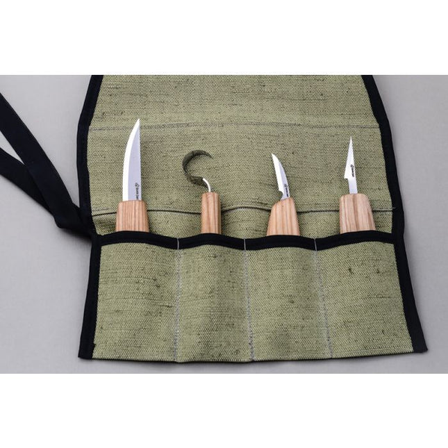 4 Knife Set with Tool Roll