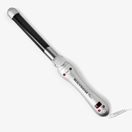 Beachwaver Pro Series Ceramic Rotating Curling Iron, Silver, 1 inch