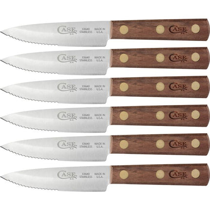 Steak Knife Set Walnut