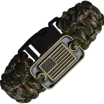 Paracord Bracelet Flag Emblem