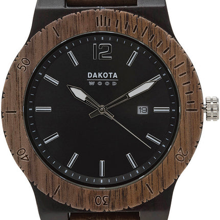 Wood Watch Blk