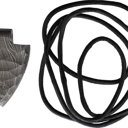 Damascus Arrowhead Pendant