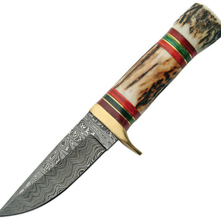 Damascus Hunter Stag Handle