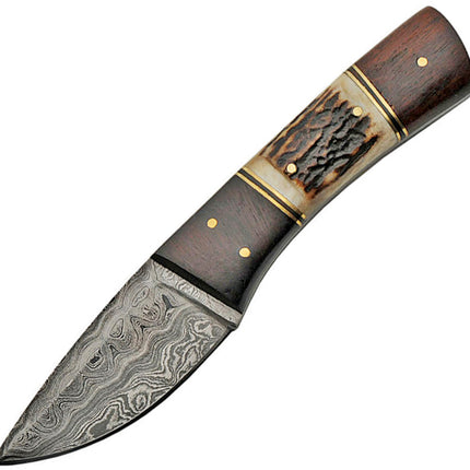 Fixed Blade Stag and Wood