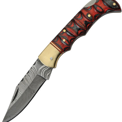 Red and Black Lockback