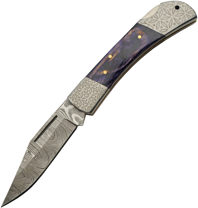 Opal Blue Lockback