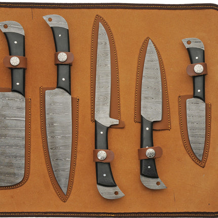 Kitchen Knife Set with Roll