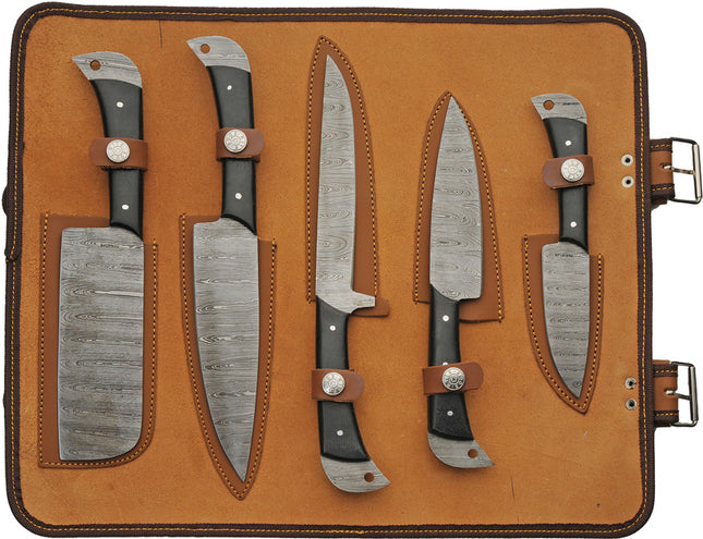 Kitchen Knife Set with Roll