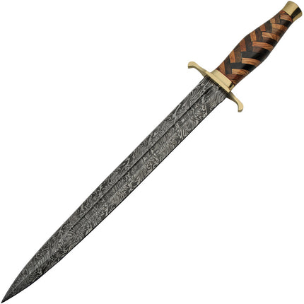 Braided Damascus Sword