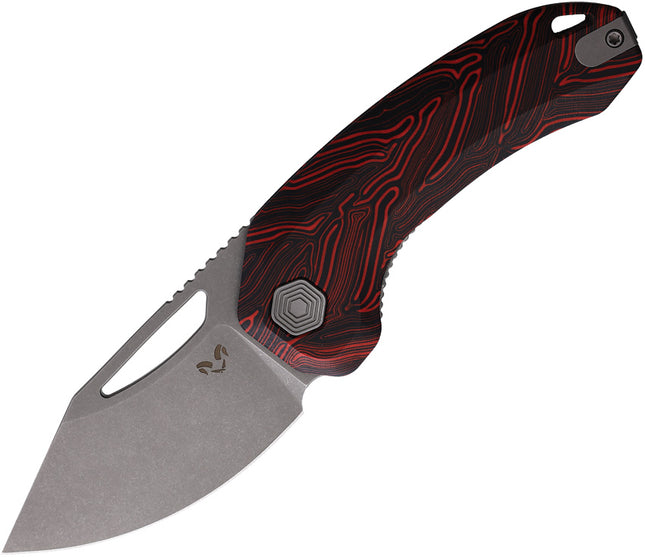 Anzu XL Linerlock Blk/Red G10