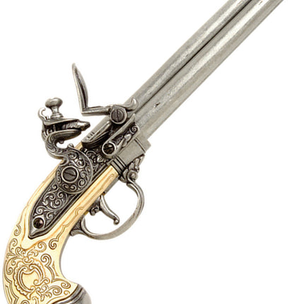 Italian 3-Barrel Flintlock