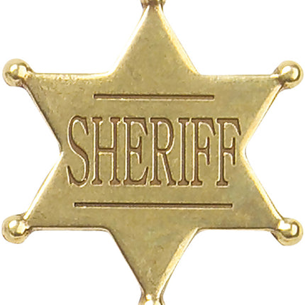 Deluxe Western Sheriff Badge