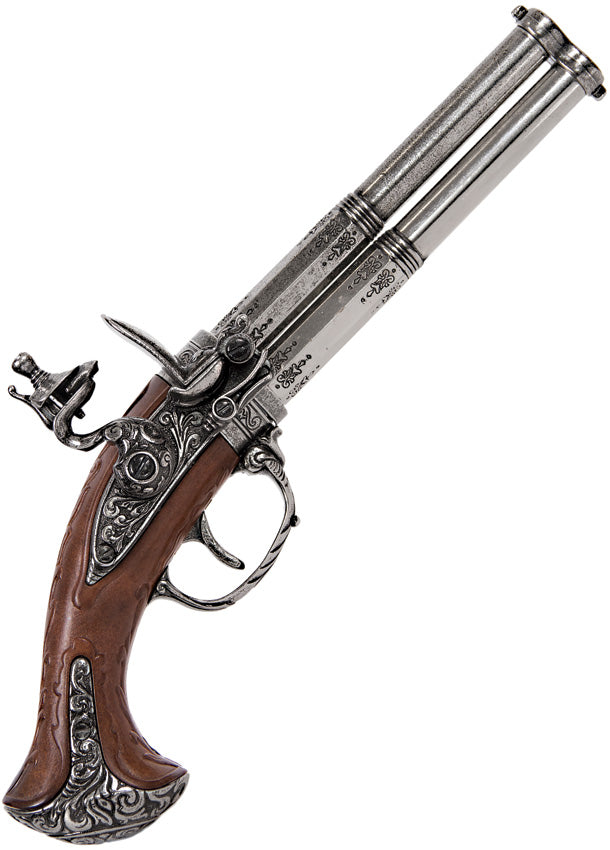 French 2 Barrel Flintlock