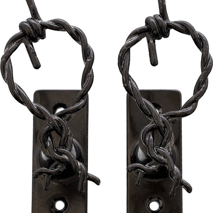 Barbed Wire Hanger Pair