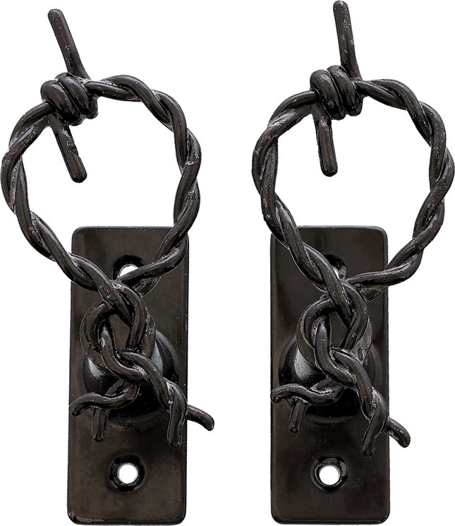 Barbed Wire Hanger Pair