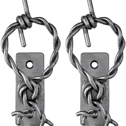 Barbed Wire Hanger Pair