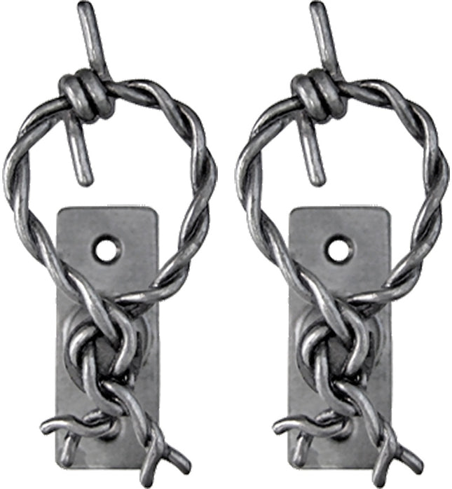 Barbed Wire Hanger Pair