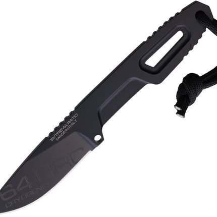 Satre Neck Knife Black S600