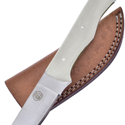 Fixed Blade White Smooth Bone