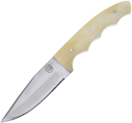 Fixed Blade White Smooth Bone