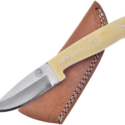 Fixed Blade White Smooth Bone