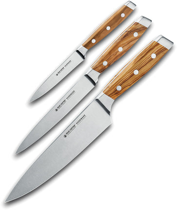 3pc Knife Set Olivewood