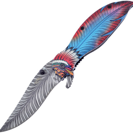 Feather Linerlock Blue