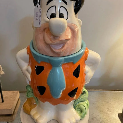 Vintage 1980s Fred Flintstone Cookie Jar Hanna-Barberra new in box